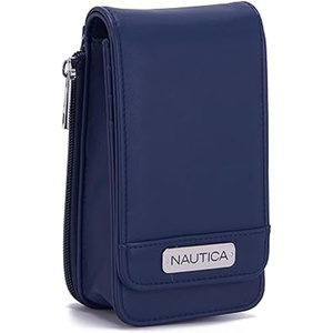 Nautica Catalina RFID Womens Crossbody Bag, Vegan Leather Compact Cell Phone Shoulder Travel Purse Holder(Indigo)