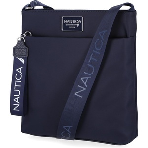 Nautica Diver Nylon Small Women’s Crossbody Bag Purse with Adjustable Shoulder Strap(Indigo 2)