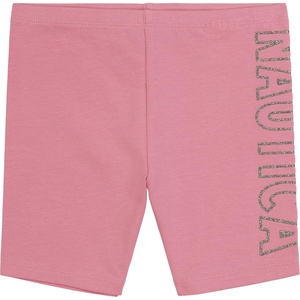 Nautica Girls’ Active Bike Shorts, Soft & Stretchy Spandex with Flat Waistband & Logo Design(Pink Heart)