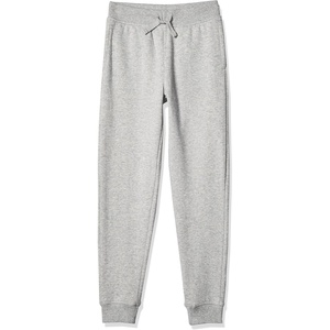 Nautica Girls’ Fleece Sweatpants, Functional Pockets, Elastic Waistband & Drawstring Closure(Grey Heather)