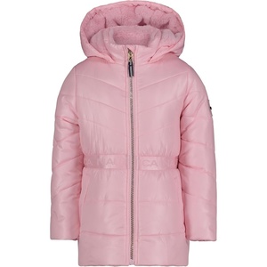 Nautica Girls’ Heavyweight Hooded Winter Puffer Coat With Full Length Zipper(Pink Sparkle)