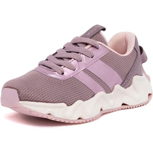 Nautica Girls Kids Running Sneakers | Comfortable Tennis Shoes with Chunky Sculpted Bottom | Sizes for Big & Little Kids -(Lace-Up/Bungee)(Mauve Metallic)