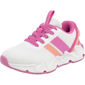 Nautica Girls Kids Running Sneakers | Comfortable Tennis Shoes with Chunky Sculpted Bottom | Sizes for Big & Little Kids -(Lace-Up/Bungee)(White Fushia Peach)