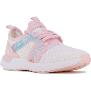 Nautica Girls Kids Sneakers Athletic Fashion Lace-Up Tennis Sports Running Shoes(Big Kid, Little Kid, Toddler)(Pink White Tie Dye-parks)