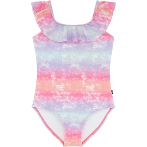 Nautica Girls One-Piece Swimsuit with UPF 50+ Sun Protection, Quick Drying Bathing Suit(Pink Carnation Ombre)