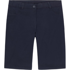 Nautica Girls School Uniform Bermuda Shorts, Pull-on Fit, Stretchy Material, Functional Pockets(Navy)
