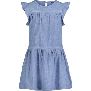 Nautica Girls’ Short Sleeve Chambray Shirt Dress(Medium Chambray H06g)
