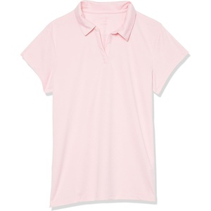 Nautica Girls’ Short Sleeve Performance Polo(Light Pink)