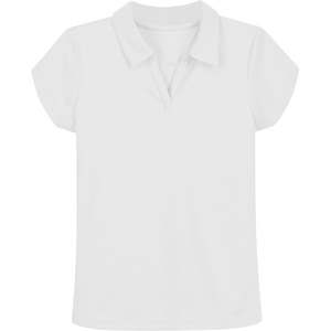 Nautica Girls’ Short Sleeve Performance Polo(White)