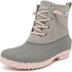Nautica Girls’ Waterproof Insulated Snow Boots(Grey Frost)