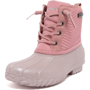Nautica Girls’ Waterproof Insulated Snow Boots(Pink Frost)