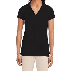 Nautica Junior’s Uniform Short Sleeve Performance Polo(Black)