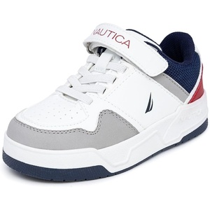 Nautica Kids Adjustable Strap Shoes | Comfortable Casual Sneakers for Boys and Girls, Toddlers & Little Kids(Americana-hadley)