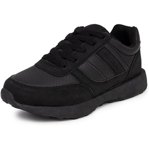 Nautica Kids Boys Casual Lace-Up Fashion Sneakers Oxford Comfortable Walking Shoe (Big Kid – Little Kid – Toddler)(Black-runout)