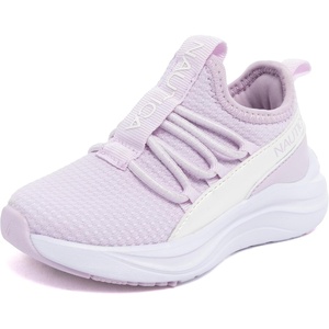 Nautica Kids Boys and Girls Athletic Slip-On Sneakers, Lightweight Bungee Running Shoes for Toddler, Little Kid, and Big Kid(Lilac Iridescent)