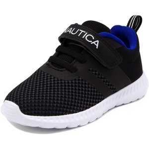 Nautica Kids Fashion Sneaker Athletic Running Shoe with One Strap |Boys – Girls|(Toddler/Little Kid)(Black Blue)