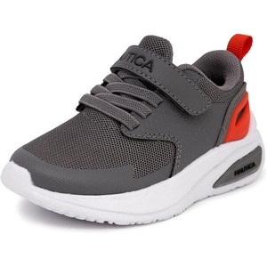 Nautica Kids Fashion Sneaker Athletic Running Shoe with One Strap |Boys – Girls|(Toddler/Little Kid)(Grey Orange-sawyer)