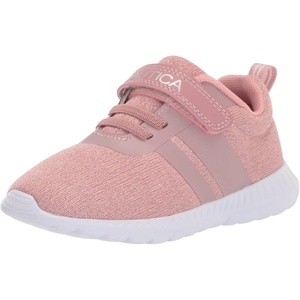 Nautica Kids Fashion Sneaker Athletic Running Shoe with One Strap |Boys – Girls|(Toddler/Little Kid)(Mauve Sparkle)