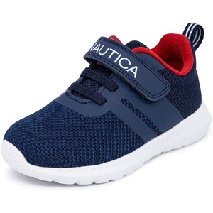Nautica Kids Fashion Sneaker Athletic Running Shoe with One Strap |Boys – Girls|(Toddler/Little Kid)(Navy White)
