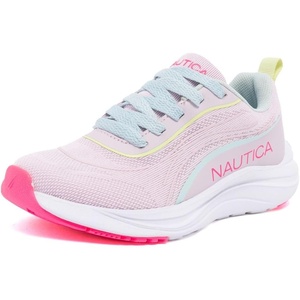 Nautica Kids Girls Metallic Fashion Sneaker Lace-Up Athletic Running Shoe I kappil I (Big Kid – Little Kid – Toddler)(Lilac Pink Blue-marius)
