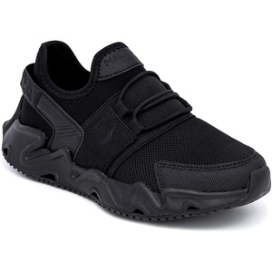 Nautica Kids Running Sneakers | Comfortable Shoes for Boys and Girls | Sizes for Big & Little Kids -(Lace-Up/Bungee) Manalapin(Black Mono-mikyle)