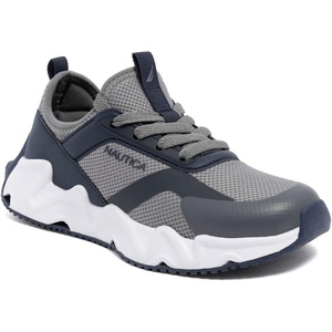 Nautica Kids Running Sneakers | Comfortable Shoes for Boys and Girls | Sizes for Big & Little Kids -(Lace-Up/Bungee) Manalapin(Navy Multi-maybella)