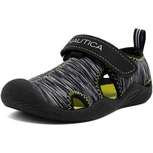 Nautica Kids Water Shoes for Boys Girls Toddler Quick Dry Swim Shoes Aqua Socks Beach Pool Closed Toe Barefoot Summer Watershoes for Toddlers Size 5-12(Black Multi)