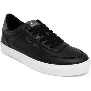 Nautica Men’s Casual Shoe, Classic Lace-Up Low Top Loafer, Fashion Sneaker – in Medium & Wide Width Sizes(Black-jansen)