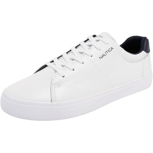 Nautica Men’s Casual Shoe, Classic Lace-Up Low Top Loafer, Fashion Sneaker – in Medium & Wide Width Sizes(White Navy-walvis)