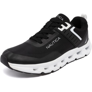 Nautica Mens Running Sneakers Sport Fashion Lace-Up Athletic Soft Shoes for Gym Tennis Men – Cushioned, Breathable, Lightweight & Comfortable(Black White-bolang)