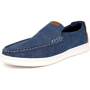 Nautica Men’s Slip-On Loafers Casual Moc Toe Sneakers Boat Shoes Slipper for Men – Lightweight & Comfortable – Derwin(Blue Denim)
