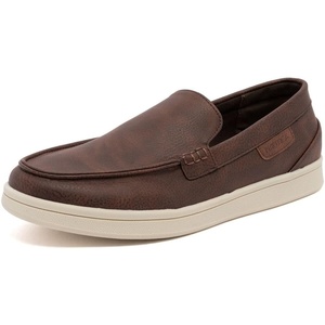 Nautica Men’s Slip-On Loafers Casual Moc Toe Sneakers Boat Shoes Slipper for Men – Lightweight & Comfortable – Derwin(Chocolate)