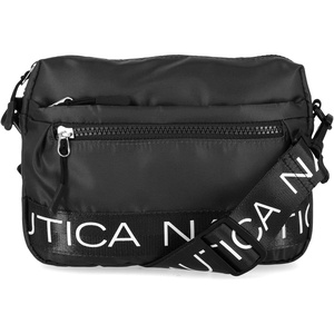 Nautica Nylon Bean crossbody/Belt Bag adjustable shoulder strap(Black)