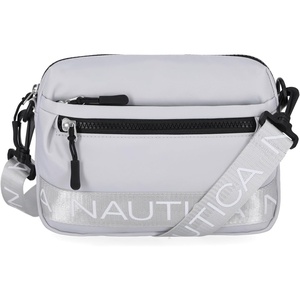 Nautica Nylon Bean crossbody/Belt Bag adjustable shoulder strap(Ice Grey)