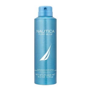 Nautica Pure Blue Eau de Toilette 3.3 fl oz (Pack of 1), Notes of Eucalyptus, Leather, and Vanilla, Men’s Fragrance, Long Lasting, Everyday Fragrance, Travel Size(Pure Blue Deo Body Spray)