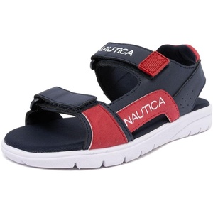 Nautica Toddler Boys Sport Sandals – Lightweight Athletic Open-Toe Summer Shoes with Dual Adjustable Hook and Loop Straps for Outdoor Play, Beach, and Water(Americana Jakai)