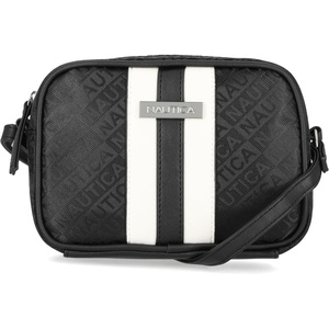 Nautica Women’s Candid Camera Adjustable Crossbody Bag(Black (Lakeside Jacquard))