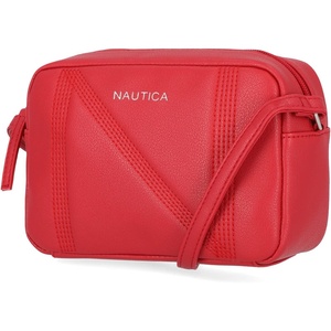 Nautica Women’s Candid Camera Adjustable Crossbody Bag(Bright Red)