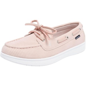 Nautica Women’s Casual Boat Shoes, Moc-Toe Loafers with Cushioned Insole, Deck Fashion Sneaker(Blush Perf)