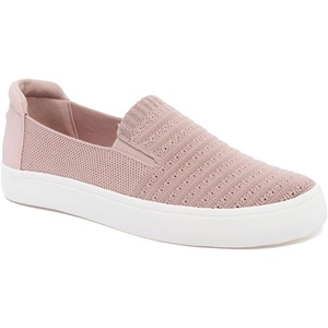 Nautica Women’s Knit Slip-On Shoes – Casual Lightweight Comfort Sneakers with Cushioned Insole and Flexible Outsole(Mauve Knit)