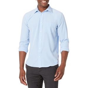 Nautica Young Men’s School Uniform Long Sleeve Performance Oxford Button-Down Shirt(Ox Blue)