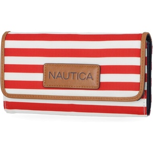 Nautica womens The Perfect Carry All Money Manager Wallet Organizer with RFID Blocking Wallet | The Perfect Carry All(Fuego Red II)