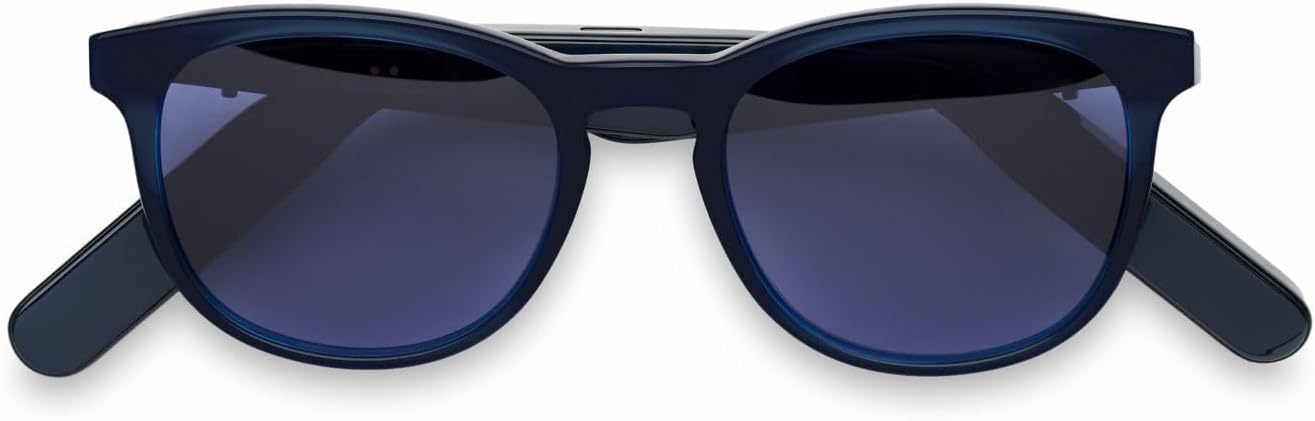 image:imageLucyd Nautica Commander Smart Sunglasses for Men amp Women Wireless Smart Glasses with Open Ear Speakers and Microphone Polarized UV400 Lenses Black Navy Blue StandardTailwind Solid Navy Blue Standard