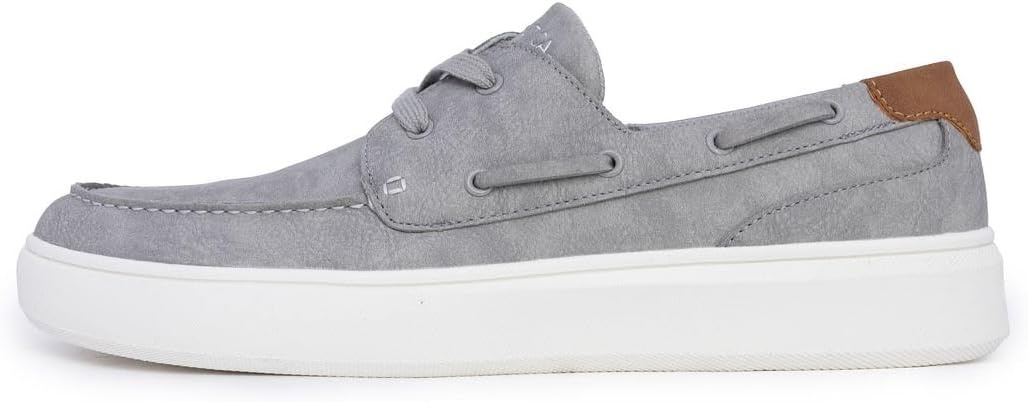 image:imageNAUTICA Mens LaceUp Boat Shoe Casual Loafers Comfort Sneaker Walking MoccasinGreyankar