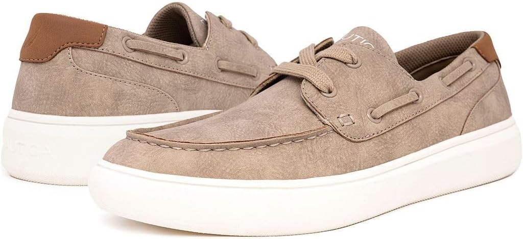 image:imageNAUTICA Mens LaceUp Boat Shoe Casual Loafers Comfort Sneaker Walking MoccasinSandankar