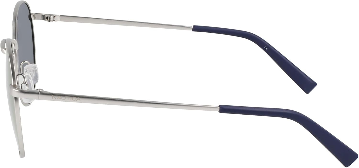 image:imageNAUTICA Unisex N100sp Round SunglassesMatte Silver