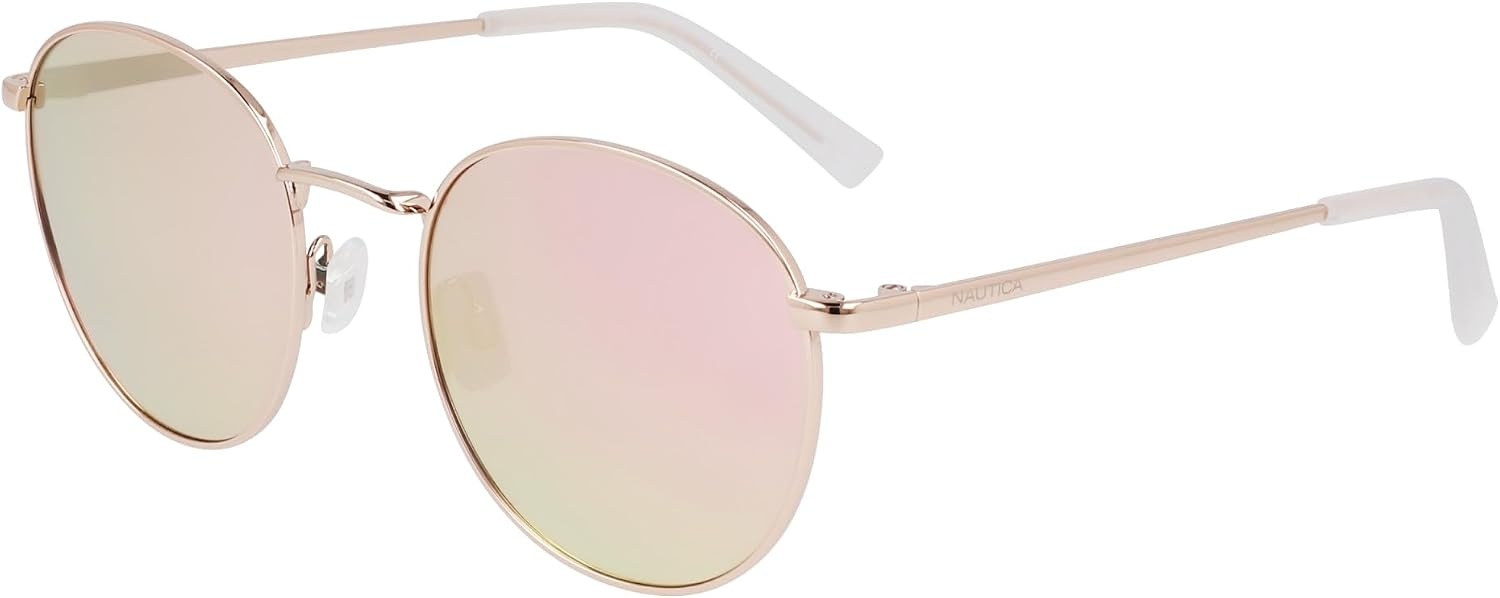 image:imageNAUTICA Unisex N100sp Round SunglassesRose Gold