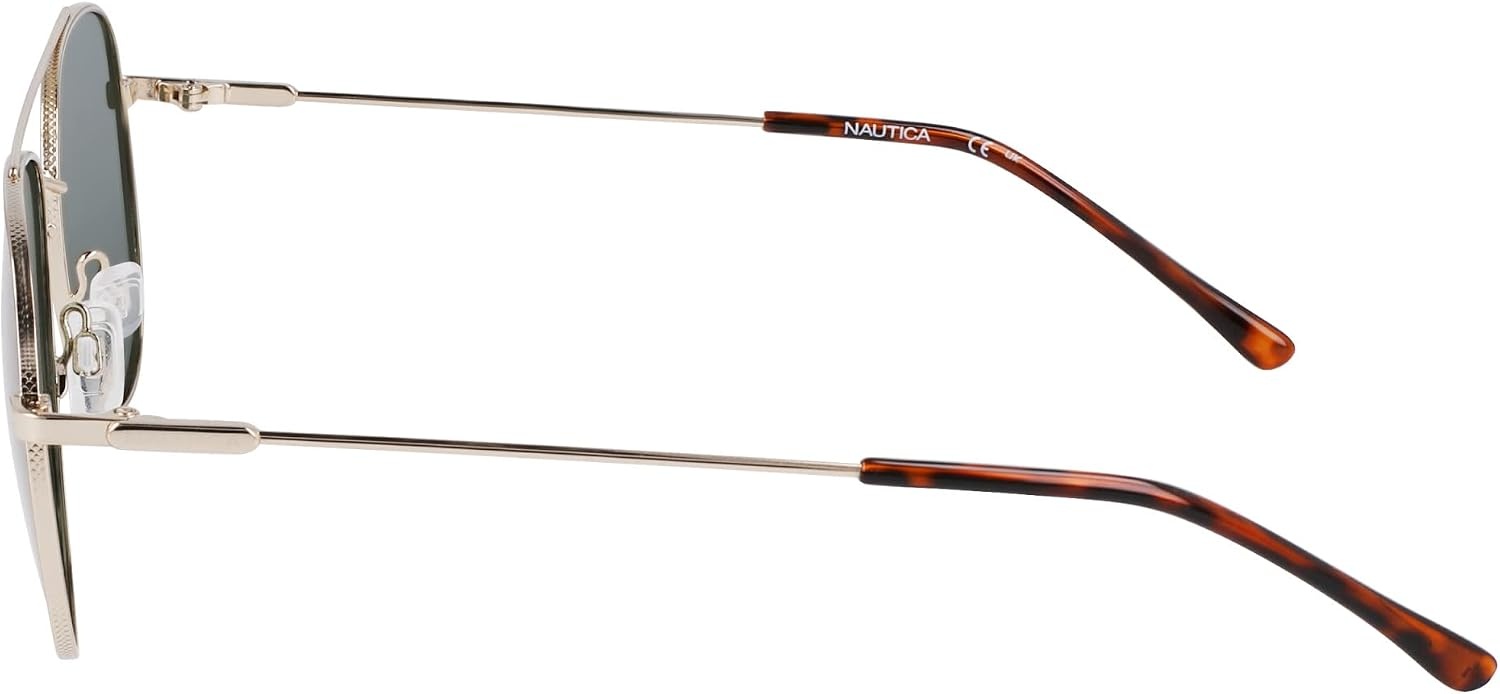 image:imageNAUTICA Unisex N2244s Pilot SunglassesGoldG15