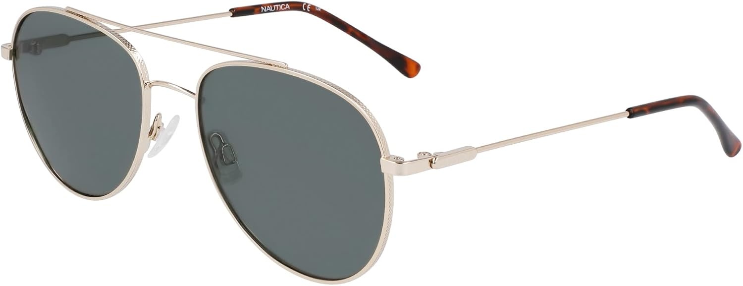 image:imageNAUTICA Unisex N2244s Pilot SunglassesGoldG15