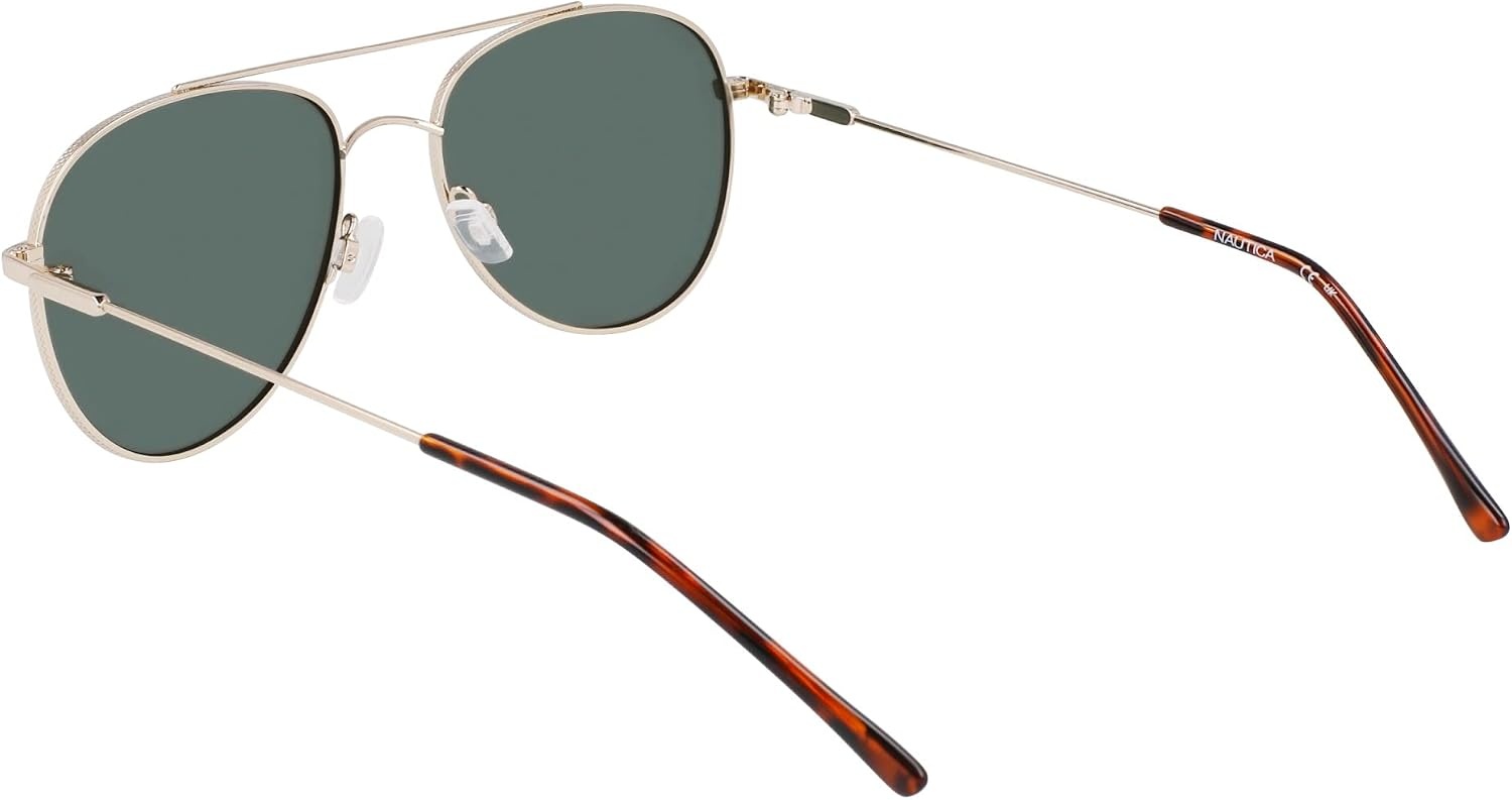 image:imageNAUTICA Unisex N2244s Pilot SunglassesGoldG15
